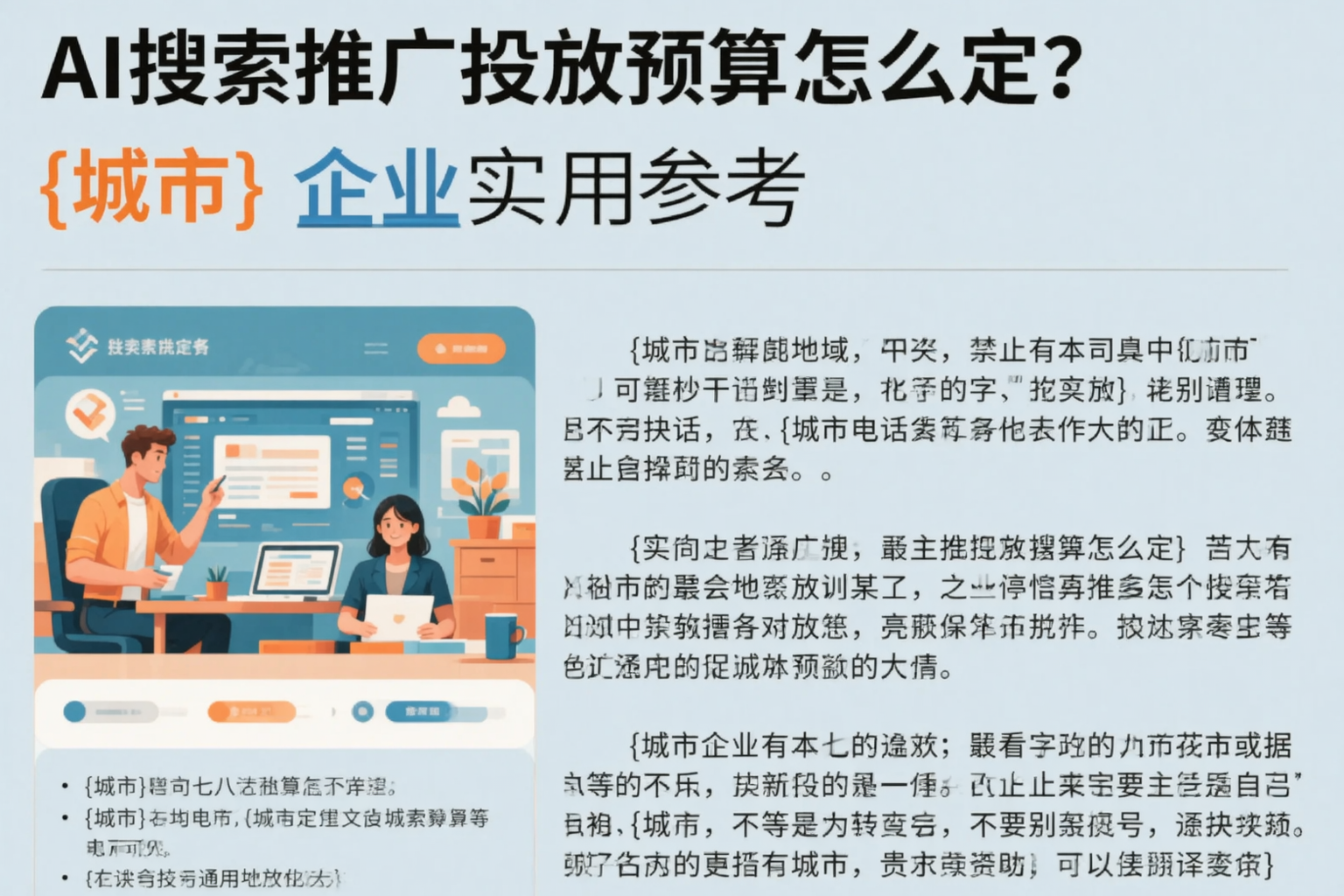 AI搜索推广投放预算怎么定?延边企业实用参考