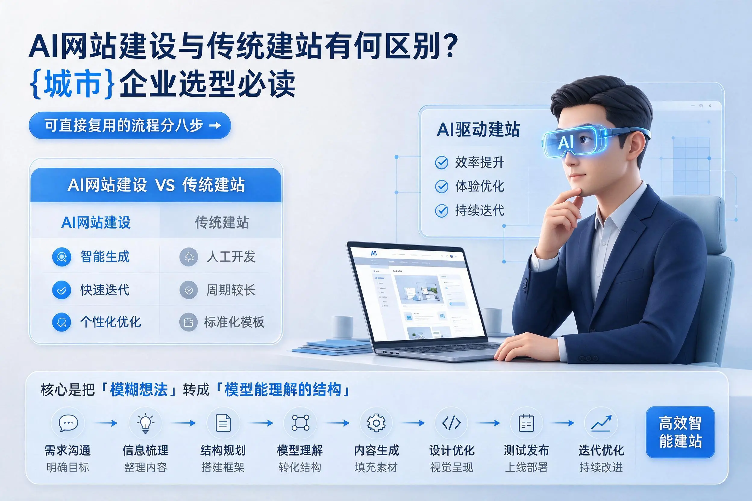 AI网站建设与传统建站有何区别?延边企业选型必读