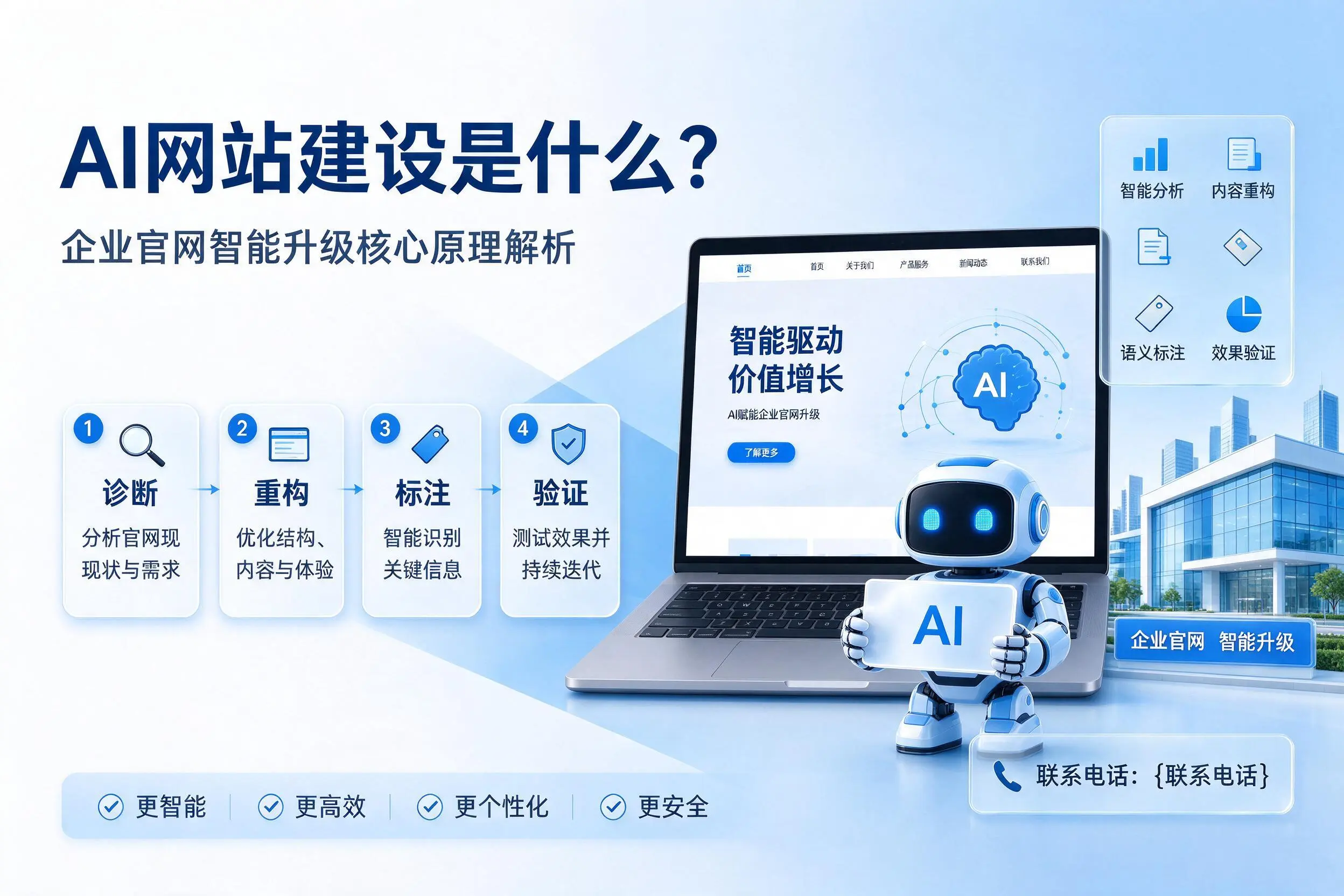 AI网站建设是什么？延边企业官网智能升级核心原理解析